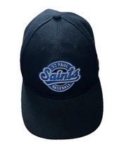 St Paul Saints Strap Back Minor League Black Fitted Baseball Hat/Cap Chs Field picture