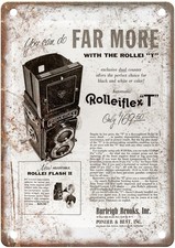 1959 Rollei Vintage Film Camera Advertisement Retro Look Metal Sign C1629 picture