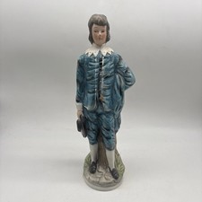 Vintage Colonial Gentleman Blue Boy Ceramic Figurine picture