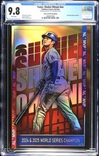 FAME: SHOHEI OHTANI #1 CGC 9.8 SKAN TOPPS MVP CELEBRATION FOIL VARIANT LTD #75 picture