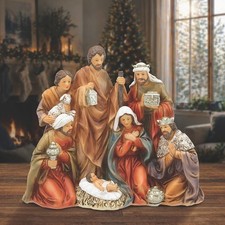Nativity Set, Wisemen at the Nativity Figurine, Holy Family Christmas Gifts picture