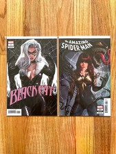 Black Cat #7 Amazing Spider-Man #23 2 Comic Variant Lot Ivan Talavera Venom MJ picture
