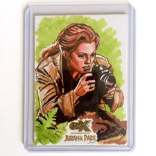 Cryptozoic Jurassic Park 2026 Artist Return Original Sketch Card Sarah Harding picture