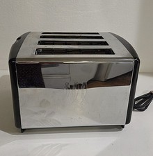 Vtg Toastmaster 4 Slice Toaster Model D1050 Chrome Retro Made USA TESTED WORKS picture