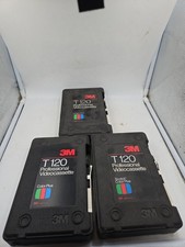Three Vintage 3M T120 Broadcast Videocassette Hardshell Case picture