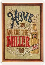 1969 Home Is Where The MILLER BEER Is *** DECORATIVE REPLICA METAL SIGN *** picture
