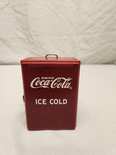 Vintage 1995 Coca Cola Toothpick Dispenser Holder Red Cooler Coke Collectible picture