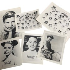 Vintage 1956 Mickey Mouse Club Photographs Darlene Tommy David Disneyana Lot picture