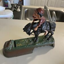 1980's cast iron bank  “I Always Did Spies A Mule