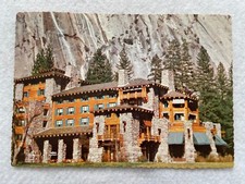 Ahwahnee Hotel and Royal Arches, Yosemite National Park, CA. Vintage Postcard picture