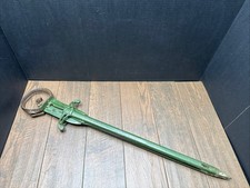 Antique Green Rogers Hay Bale Spear Harpoon Clean & Works picture
