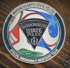 Mass State Police SERT World Cup Challenge Coin picture