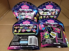 DISNEY DOORABLES LILO & STITCH BLACKLIGHT FIGURES SET OF 4 PIECES BRAND NEW picture
