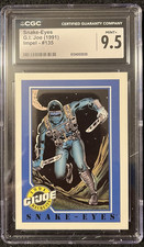 Impel 1991 - G.I. Joe - Snake-Eyes - #135 - CGC MINT+ 9.5 picture