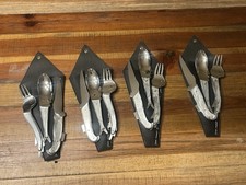 Complete 12-Pc Vintage Jean-Marie Patois Flatware with Original Signed Pouches picture