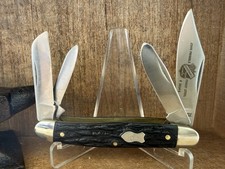 Vintage John Primble 5514-S 4 Blade Stockman Maysville KY USA Full Etch picture