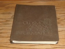Original 1979 Oldsmobile Advance Ordering Information Dealer Album Cutlass 98 picture