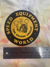SPEED EQUIPMENT WORLD Repro of Vintage DRAG RACING Sticker picture