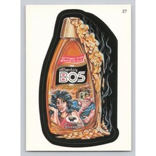 2005 Wacky Packages Series 1 Card 27 Alberto's BO5 Shampoo Sticker Trading Card picture