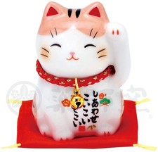 Yakushigama Lucky Cat Model 7535 Orange Tabby Figurine Japanese Decor picture