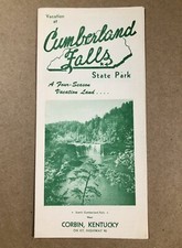 Cumberland Falls State Park, Corbin, Kentucky - 1950s Vintage Brochure RARE, VG picture