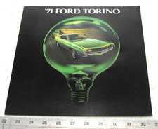 VINTAGE 1971 FORD TORINO GT 500 SALES BROCHURE ORIGINAL picture