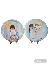 2 De Grazia Collector Plates Festival of Lights & Blue Boy Holiday Series picture
