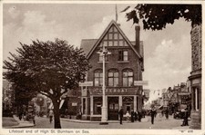 Lifeboat Hotel Burnham-on-Sea RPPC High Street View Somerset “W” 496 picture
