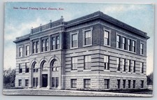 Emporia Kansas State Normal Training School Fred Harvey Postcard picture