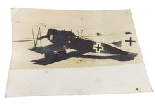 Vintage Photo WWI Biplane with Balkenkreuz Cross picture
