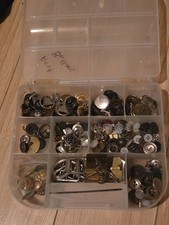 Vintage Buttons Mixed Lot Glass Metal Plastic Sewing Costumes Quilting Crafts picture