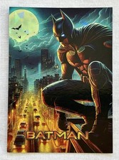 Batman Holofoil Cracked Ice-Comic Art Card by Collectors XT picture
