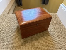 Vintage Benson & Hedges Fifth Avenue New York Mahogany Cigar Humidor Box 11x8x7 picture