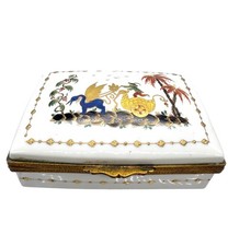 Camille Le Tallec Cirque Chinois Limoges France Porcelain Hinged Trinket Box picture