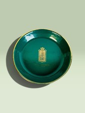 Vintage Hotel Richemond Geneve Switzerland Dish Fuhrmann Neuchatel Green Gold picture