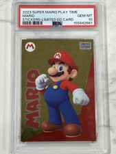 2023 Panini Sticker Super Mario Play Time Gold Limited Edition Psa 10 Rare 🔥 picture