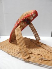VINTAGE WASHOE FEMALE INFANT / DOLL SIZED CRADLEBOARD - MINT - XLNT GIFT picture