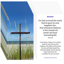 John 3:16 Gospel Tracts – 50 Cards (2 Packs of 25) – Evangelism – picture