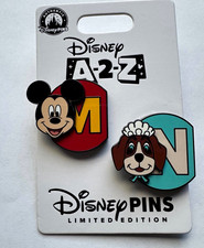 Disney Limited Edition Disney A-Z Mickey Mouse Letter M & N Pin Set picture