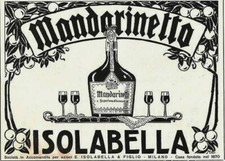 ADVERTISEMENT 1923 MANDARINETTO ISOLABELLA MILAN CITRUS LIQUEUR BAR DRINK  picture