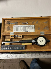 MACHINIST TpCb TOOLS LATHE MILL Mitutoyo 511-104 Dial Bore Gage in Case picture