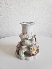 Vintage Walls Porcelain Candle Holder with Applied Flowers picture