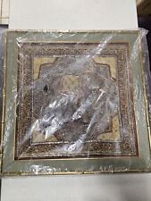 Thai Kalaga SEALED Hand Crafted-Embroidered Elephant Tapestry in A VICHAI Frame picture
