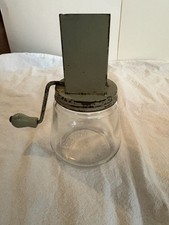 Antique Nut Chopper with Green Top by ANDROCK Made In USA picture