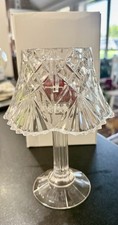 VTG Godinger Shannon Lead Crystal Fairy Lamp Light Candle Holder In Box Stunning picture