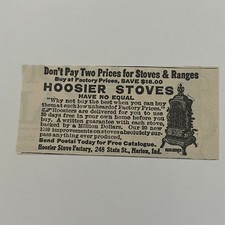 Hoosier Stove Factory Stoves & Ranges Marion IN 1909 Political Cartoon SAH7-S19 picture