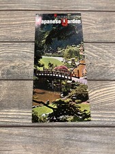Vintage Portland Japanese Garden Brochure Oregon Travel Ephemera Map Flyer picture