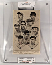 1919 Reach #167 - Chicago Cubs NL Champions Complete Team Set - BSVA Mint 9 RARE picture