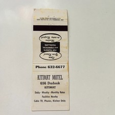 Kitimat Motel Tourists & Commercial Travellers Vintage Matchbook Cover TMB76-4 picture