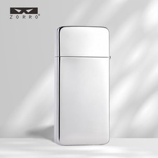 ZORRO Ultra‑Slim Lighter, 2nd Generation, Brass Base, White Nickel Finish picture